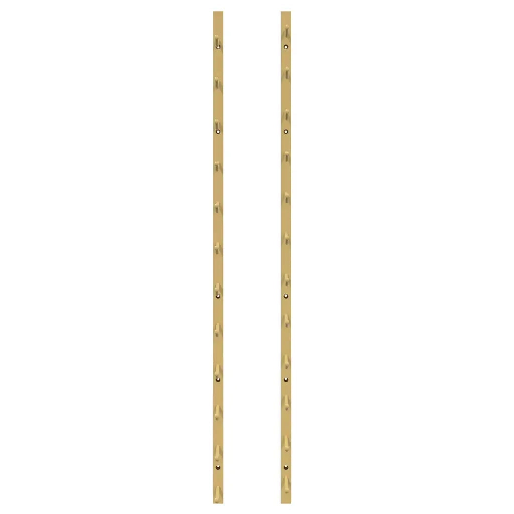 Portavini da Parete per 12 Bottiglie 2 pz Oro in Ferro CFW6772047