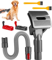Set di spazzola per cani, spazzola per pulire capelli, accessorio di montaggio per spazzola per cani, set per animali domestici - adattatore di estensione per aspirapolvere compatibile con Dyson V7 V8 V10 V11 V12 V15