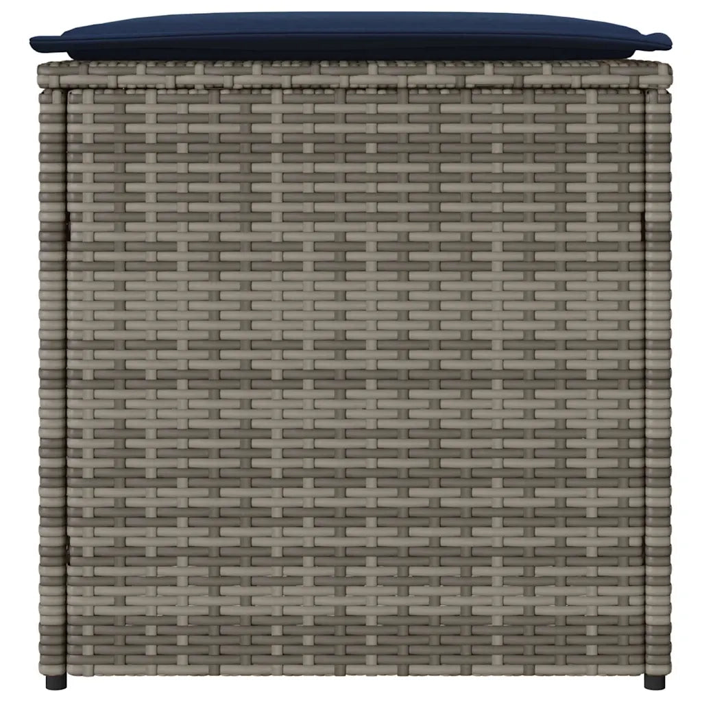 Scatola per Cuscini Grigio 50 x 50 x 50 cm polyrattan CFW2441785