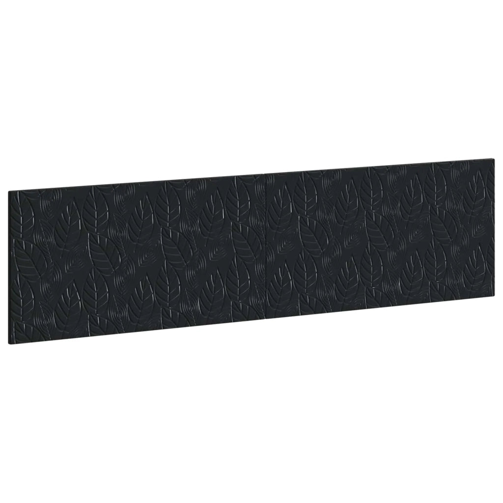 Testiera da Muro DELFT Nero Legno ingegnerizzato 897146