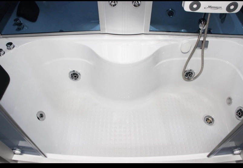 Cabina con vasca idromassaggio touch, ozonoterapia, cromoterapia, bagno turco, full optional 150x85cm Sicorage Theraf