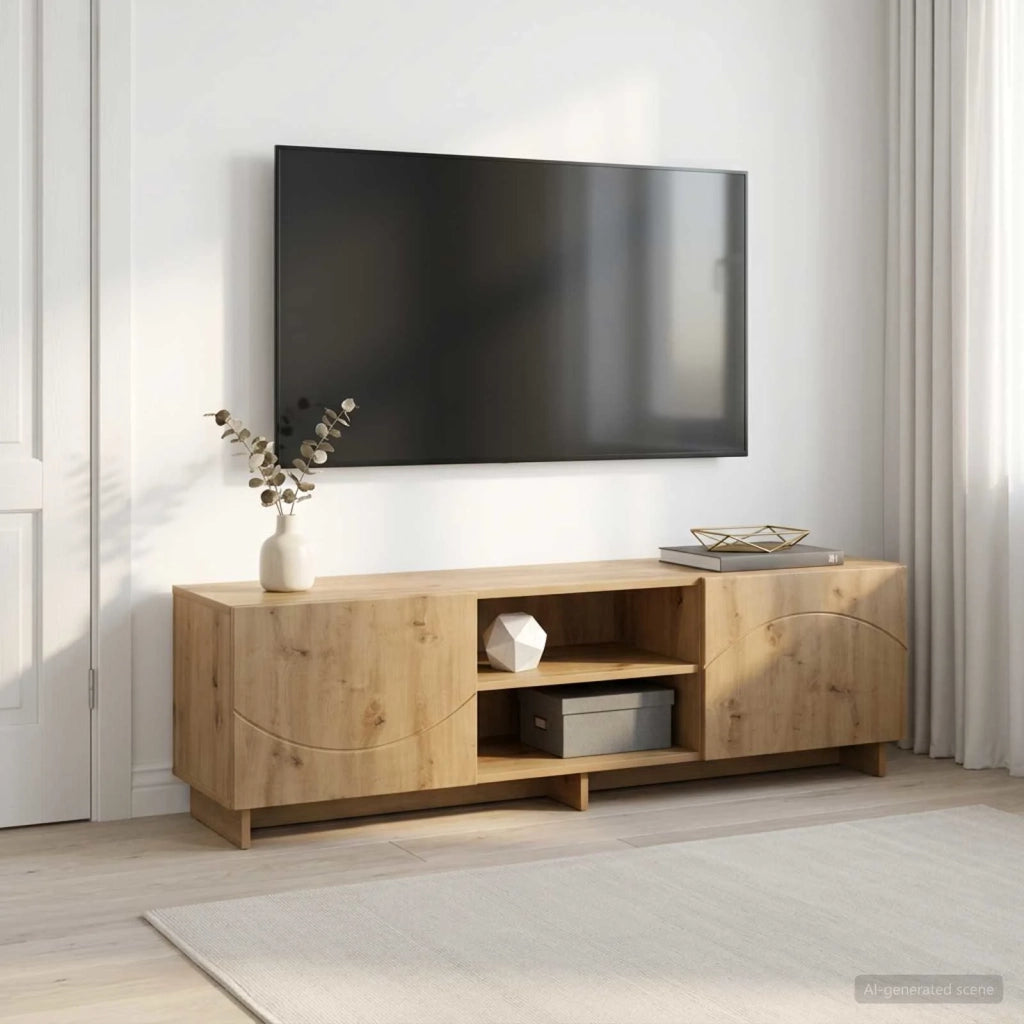 Supporto TV 140 x 34.5 x 40 cm Rovere Artigianale 8011494