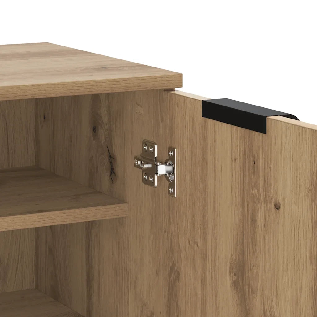 Scarpiera con vani organizzati 59 x 35 x 100 cm legno di rovere ingegnerizzato realizzata artigianalmente 02_0050995