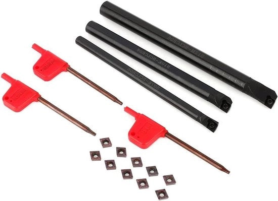 Supporto per alberi di torsione interno - 10 pezzi CCMT0602 - 3 chiavi.