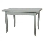 Tavolo da cucina in legno allungabile Shabby chic mod duetto grigio anticato