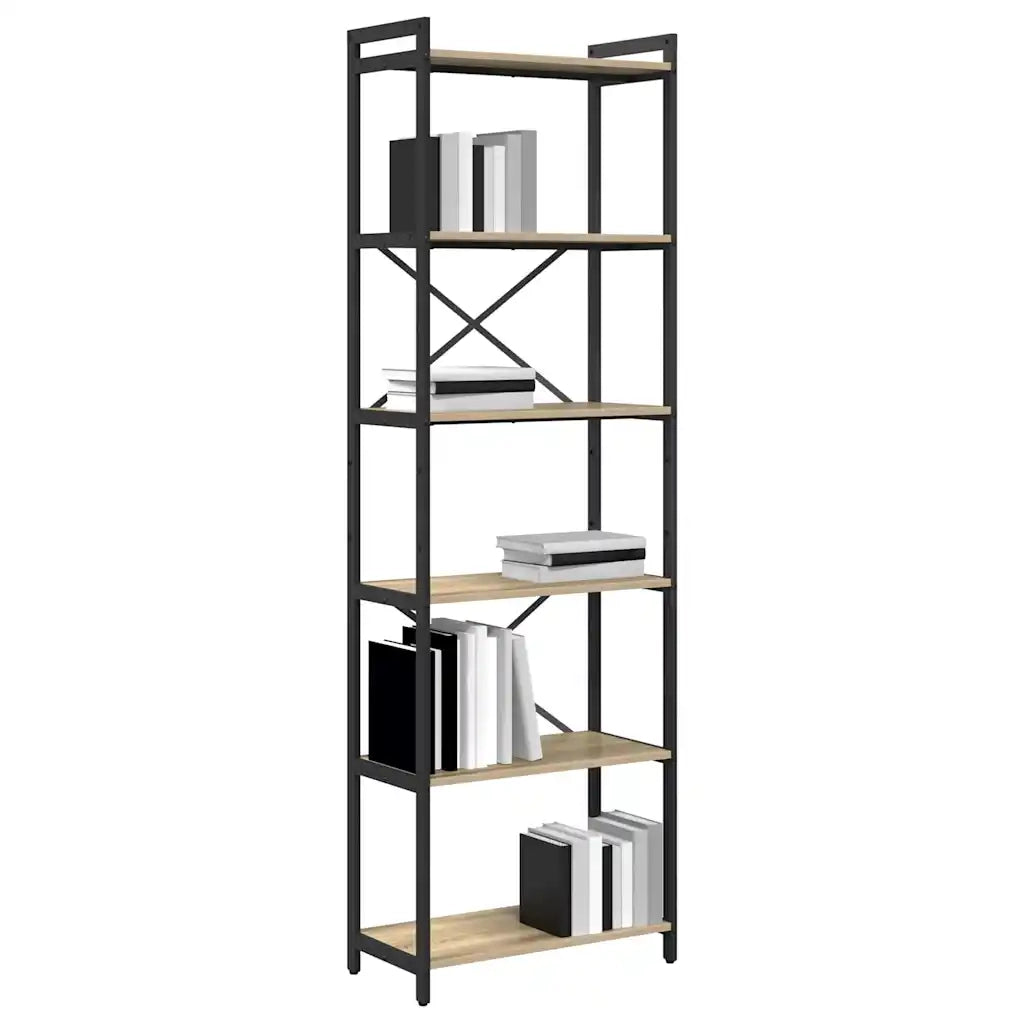 vidaXL Libreria rovere sonoma 60 x 30 x 188 cm Legno multistrato