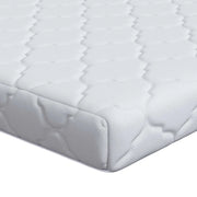 Materasso Bianco 80 x 200 cm Tessuto Jacquard