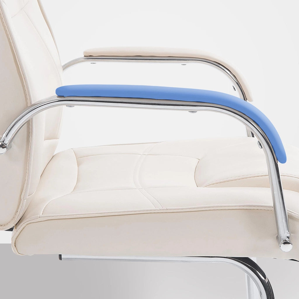 Sedia Attila in similpelle crema