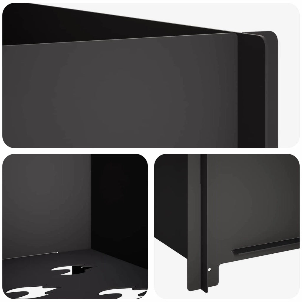 Focolare Nero 60 x 60 x 30 cm Acciaio 8012590