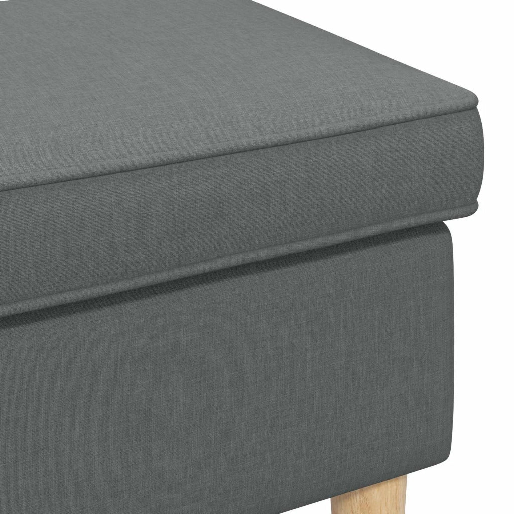 Poggiapiedi Grigio Scuro 55 x 35 x 41 cm Poliestere