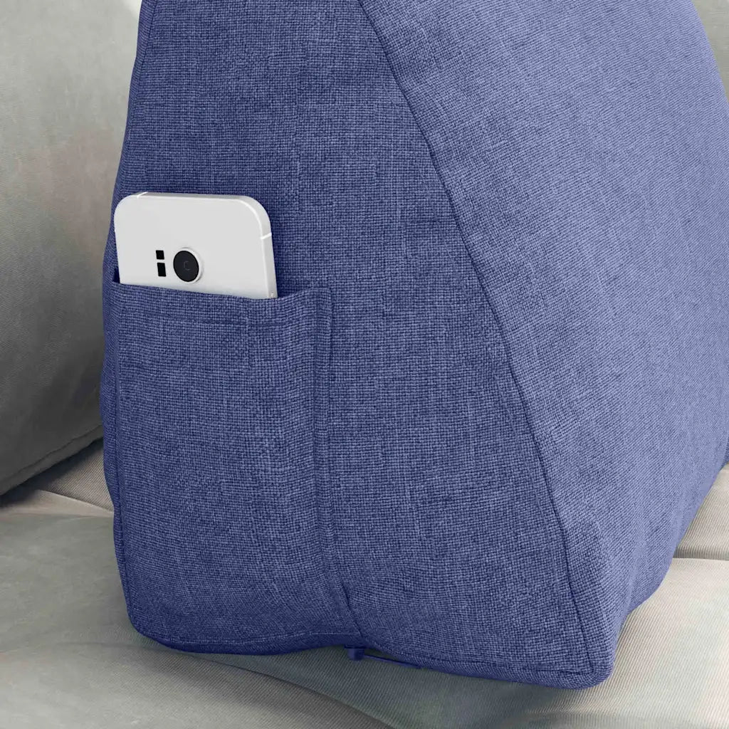 Cuscino per Schiena Blu jeans 45 x 20 x 35 cm Tessuto 42015016