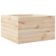 Fioriera rialzata per piante e fiori terrazza o giardino 40 x 40 x 23 cm legno di pino massiccio marrone 02_0037524