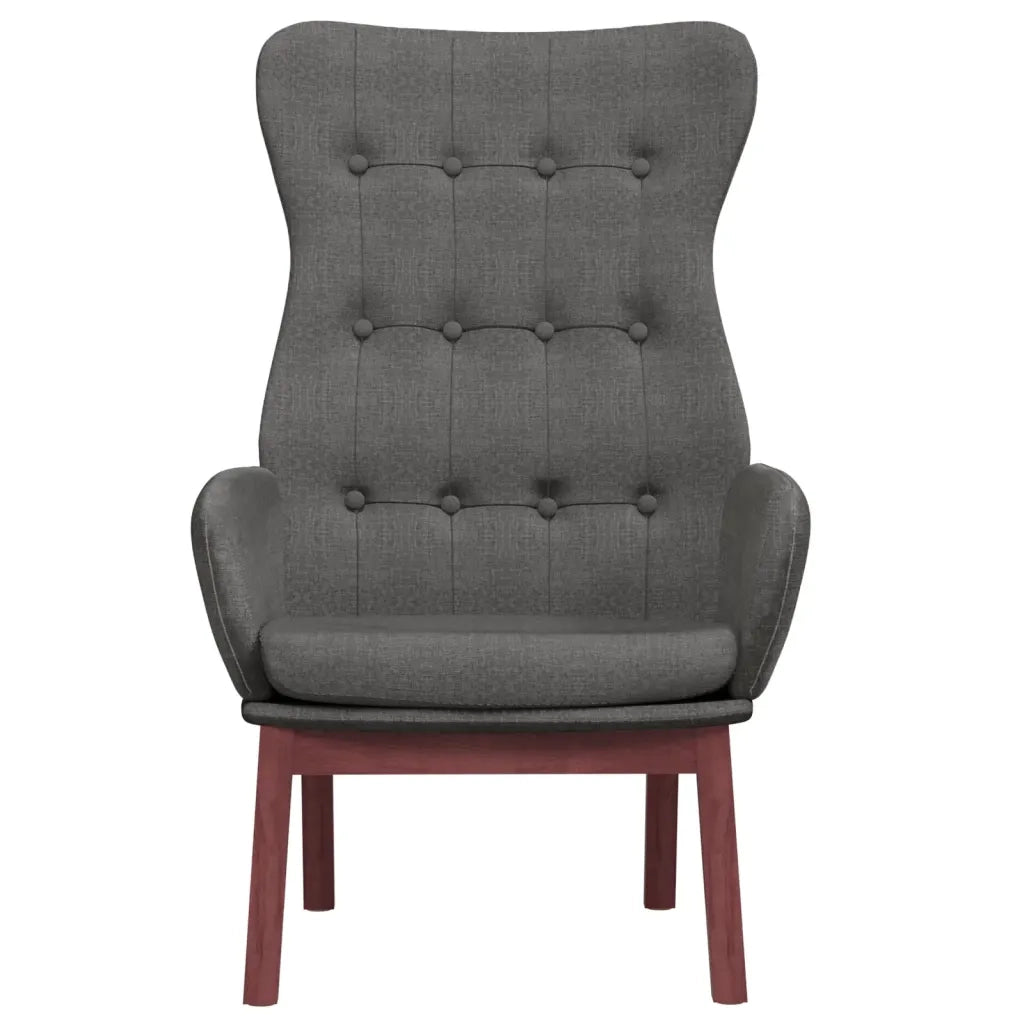 Sedia Relax Grigio Scuro in Tessuto 341269