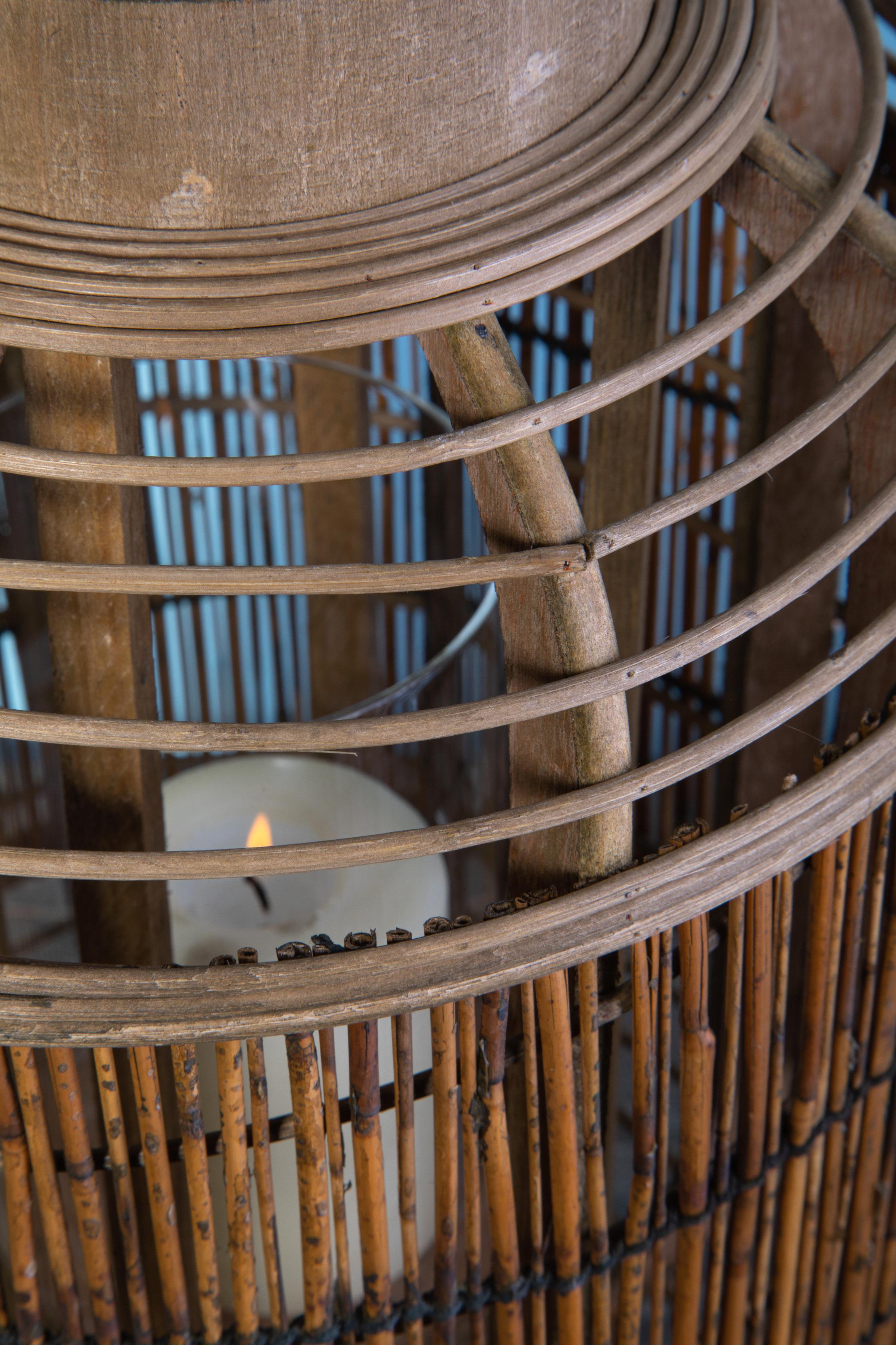 Lanterna in Rattan H 40 cm