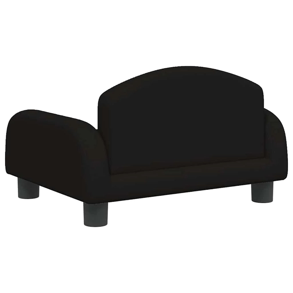Cuccia per cani a forma di cesto comoda 50 x 40 x 30 cm tessuto nero 02_0042681