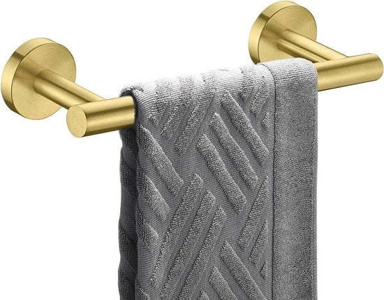 Sostegno per Asciugamani 23CM Montaggio a Parete Preinstallato per Bagno e Cucina - Acciaio Inossidabile