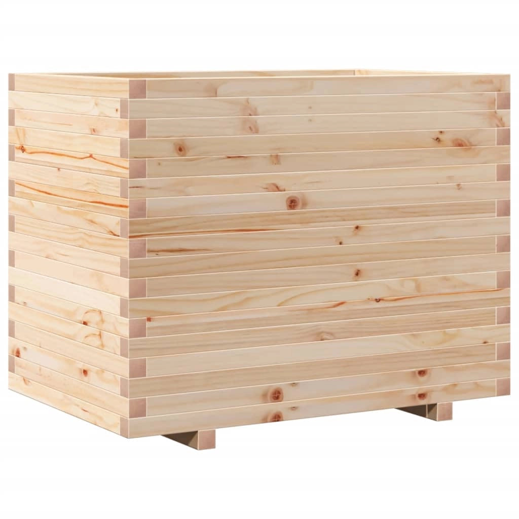 Fioriera rialzata per piante e fiori terrazza giardino 90 x 60 x 72 cm legno di pino massiccio marrone 02_0038036