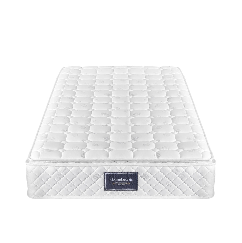 Letto singolo imbottito grigio 90x200 cm con rete a doghe e materasso a molle H3