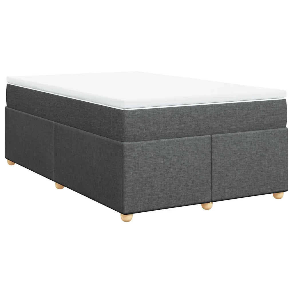Giroletto a Molle con Materasso Grigio Scuro 120x190cm Tessuto 3285360