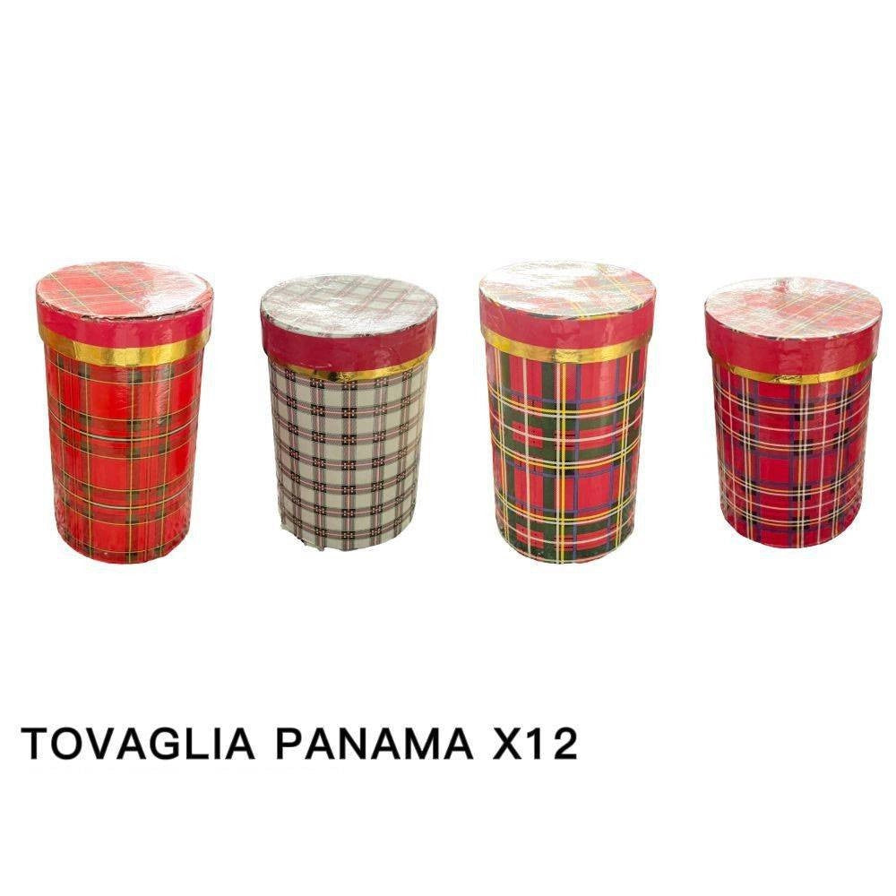Trade Shop - Tovaglia Natalizia Tessuto Panama Con Box Tema Natale Varie Fantasie 12 Posti -