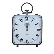 Orologio da appoggio in Acciaio Vetro cm 25 5x7 5x38 5 - DUANE