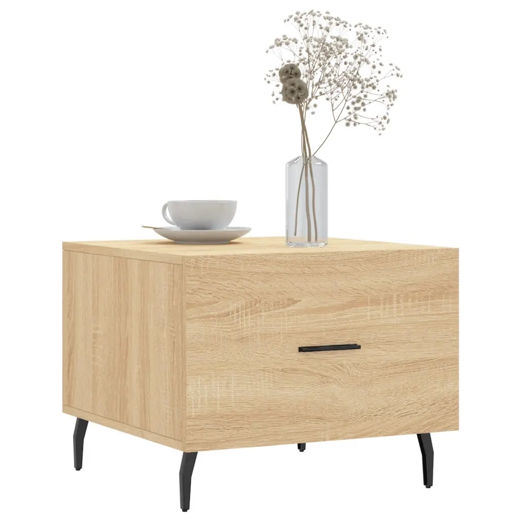 Tavolini Salotto 2pz Rovere Sonoma 50x50x40cm Legno Multistratocod mxl 128054
