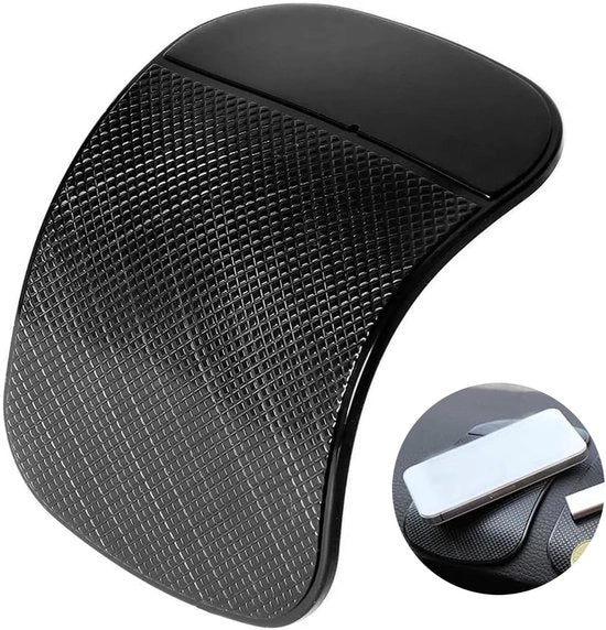 Matte antislip per auto, mattoncini antislip, mattoncino antislip per smartphone, mattoncino auto con adesivo per il cruscotto per il contenimento di smartphone, chiavi, occhiali da sole, monete, 14 x 8 cm.