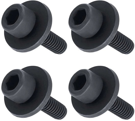 Zeskantbout in Acciaio di Alta Qualità - 4 Pezzi - M6 x 20 - Compatibile con Makita BSS610/BSS611/DSS610/DSS611 - Duraturo e Facile da Installare - Viti a Croce