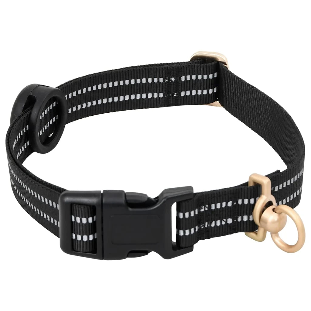 Pettorina per cani con guinzaglio regolabile e collare taglia L Nero 02_0042322
