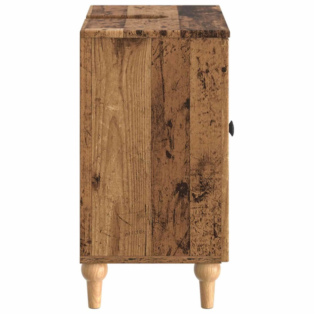 Armadio per Lavabo da Bagno ALKMAAR Legno antico 896133