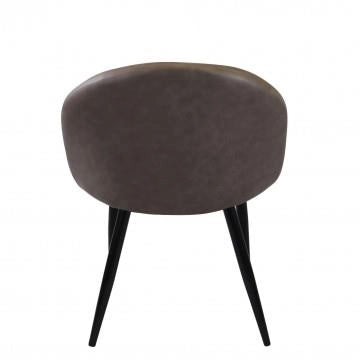POLTRONA SISSY SEDUTA E SCHIENALE IN ECOPELLE CON STRUTTURA IN METALLO 50X50X76H CM OKX