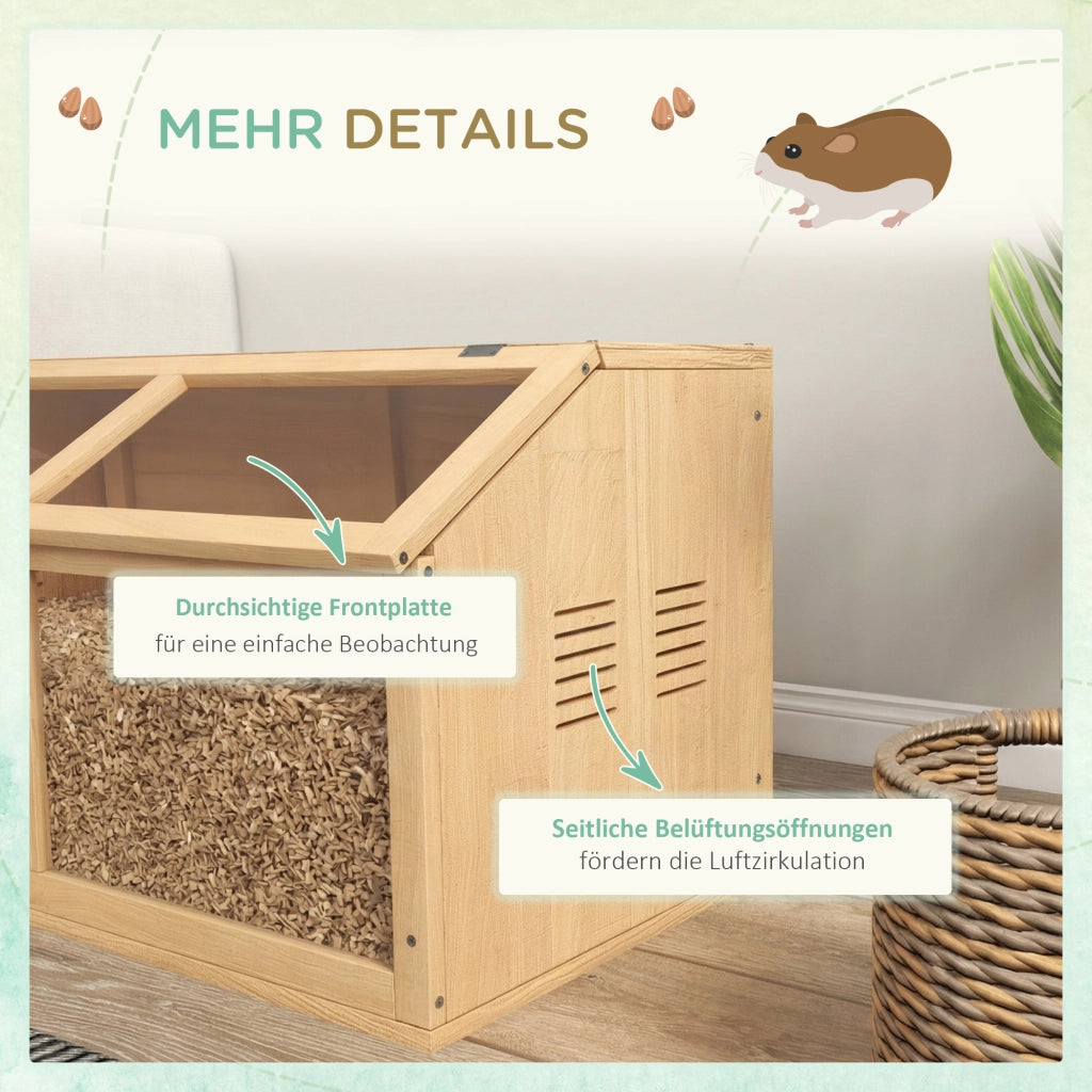 Gabbia per Criceti Siriani e Nani con Piattaforma Ponte e Casa ¨C Zephmum ¨C 85x45x44 cm