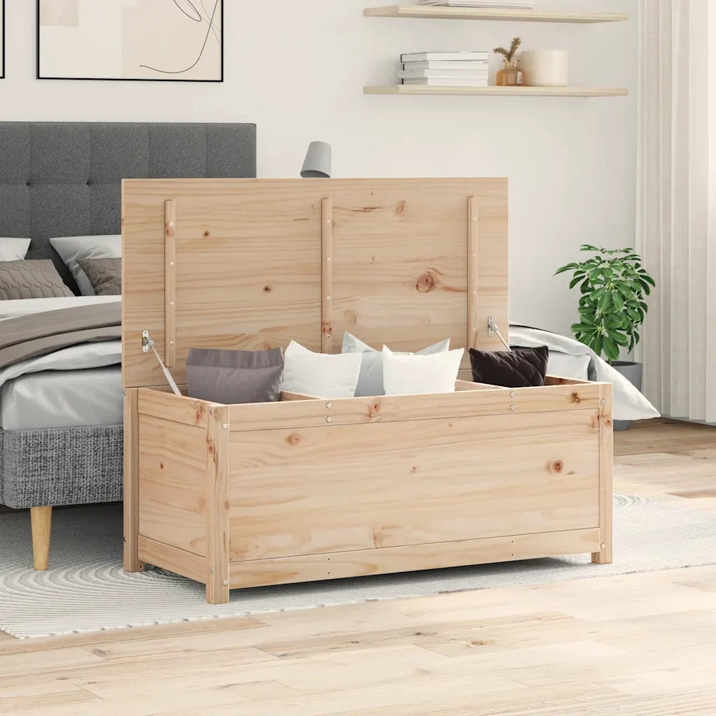 Contenitore Portaoggetti 110x50x45,5 cm Legno Massello Pinocod mxl 127081