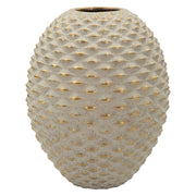 Faso, Vaso Finitura Geometrica a Rilievo, Beige