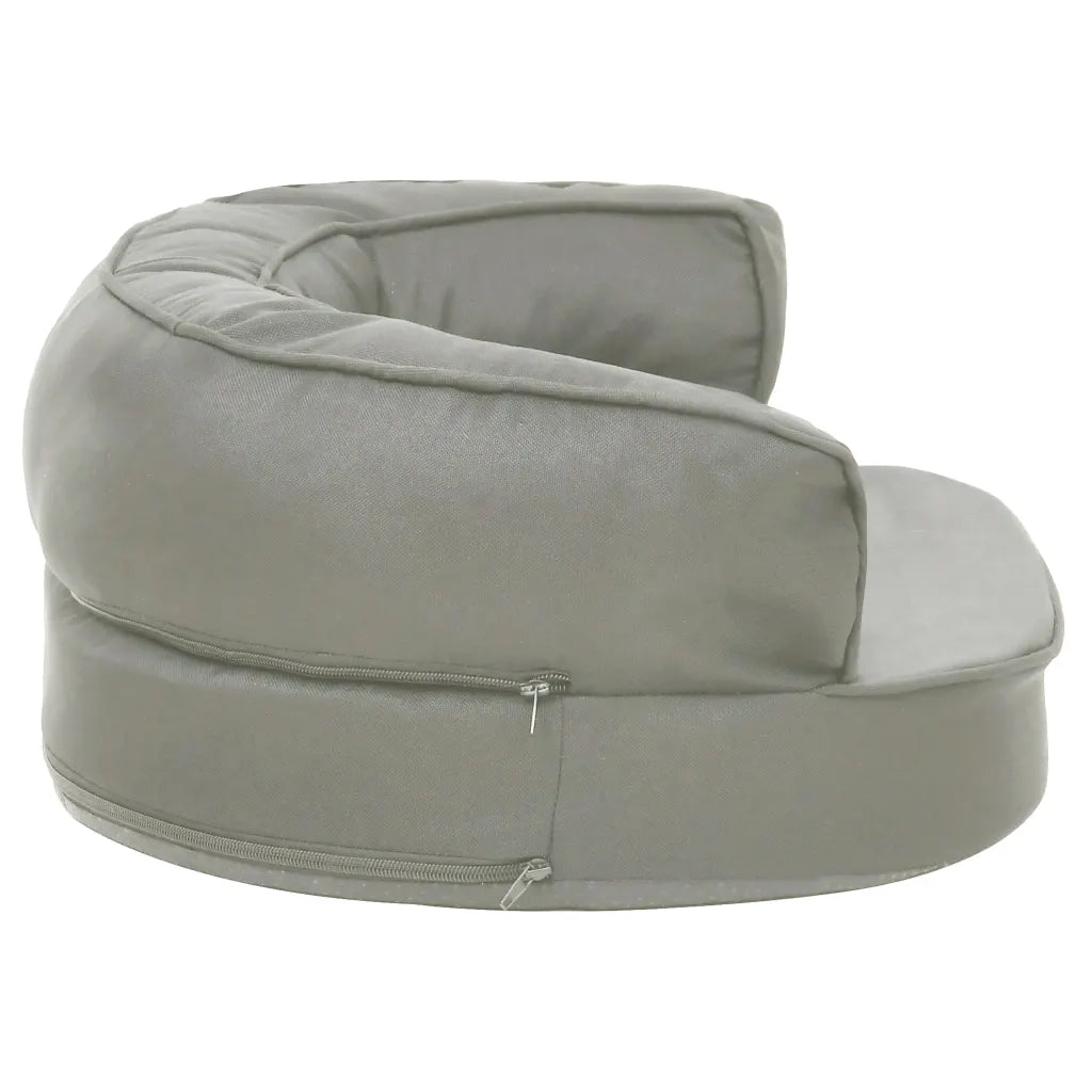 Materasso Ergonomico per Cani 60x42 cm Effetto Lino Grigio cod mxl 52319