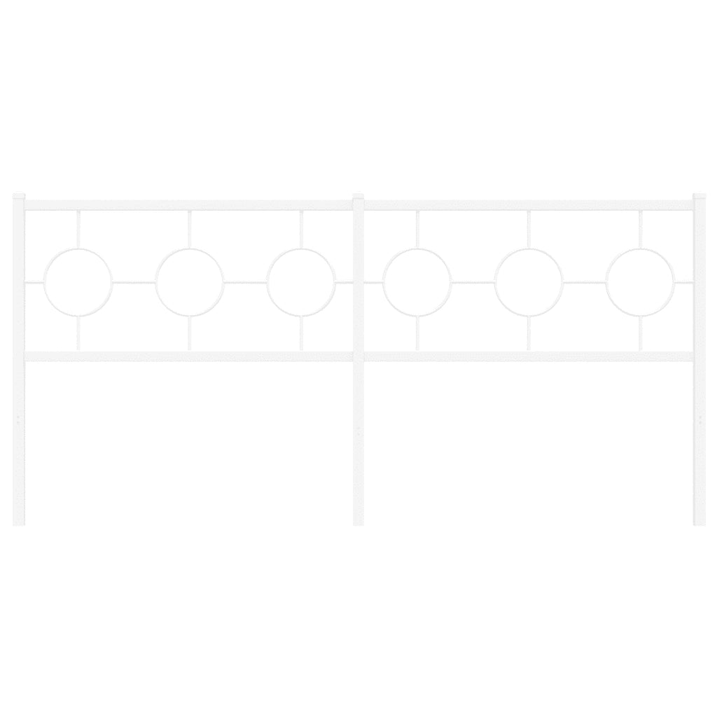 Testiera in Metallo-Testiera in Ferro-Testata Bianco 180 cm 453152