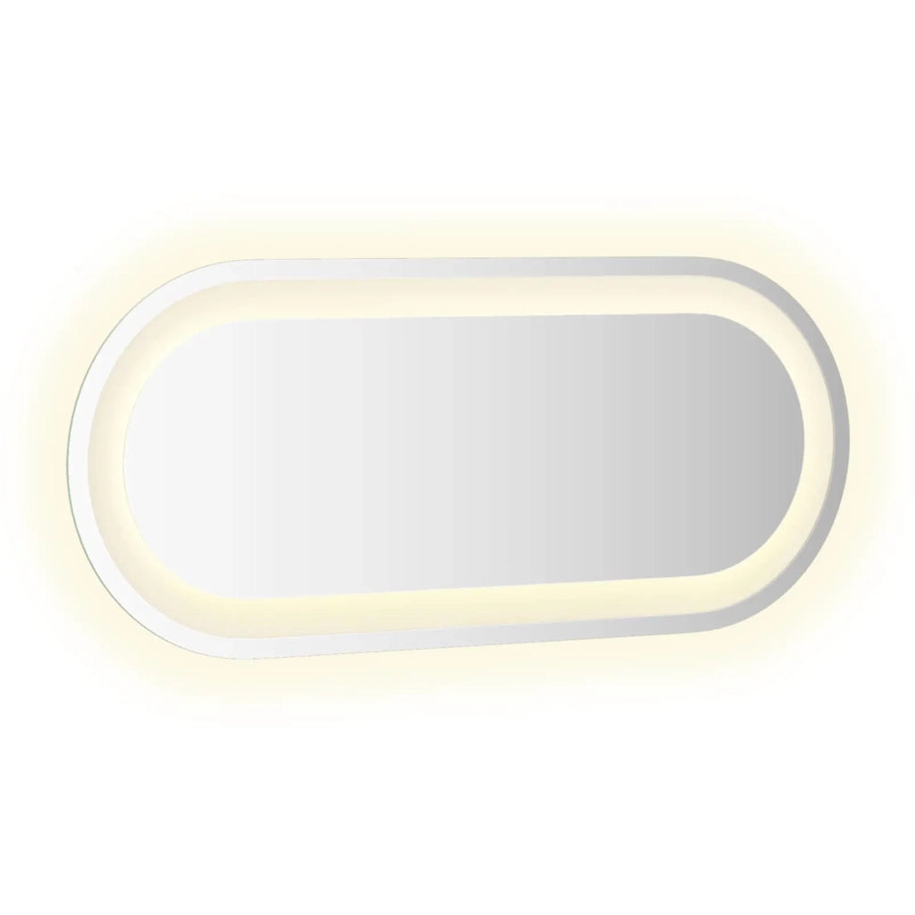 Specchio da bagno LED Trasparente 60 x 25 cm vetro temperato 42045851