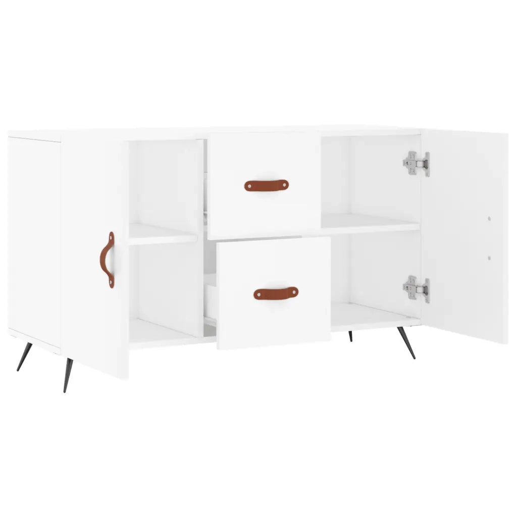 Credenza Bianca 100x36x60 cm in Legno Multistrato