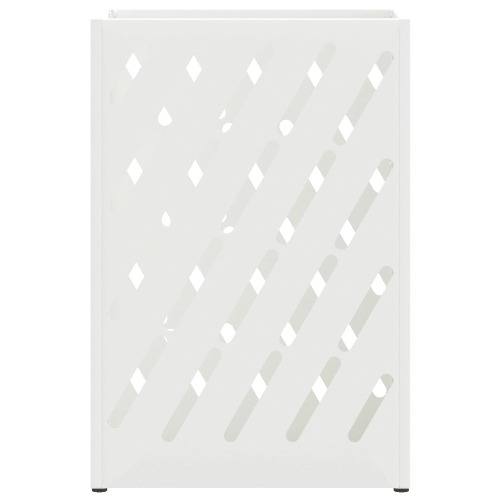 Portaombrelli Bianco Metallo Compatto Intarsi decorativi