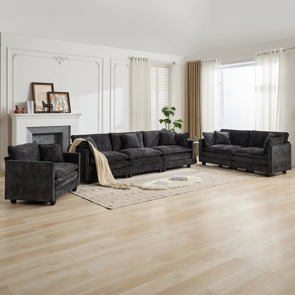 Divano Cloud a un posto (braccioli non inclusi), divano componibile moderno, per soggiorno, camera da letto e appartamento, comodo cuscino di seduta i