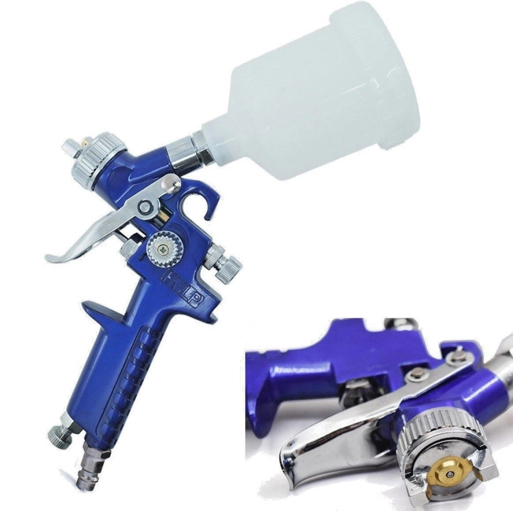 PISTOLA AEROGRAFO SPRAY GUN SERBATORIO VERNICIATURA INNESTO RAPIDO 125 ml H2000P