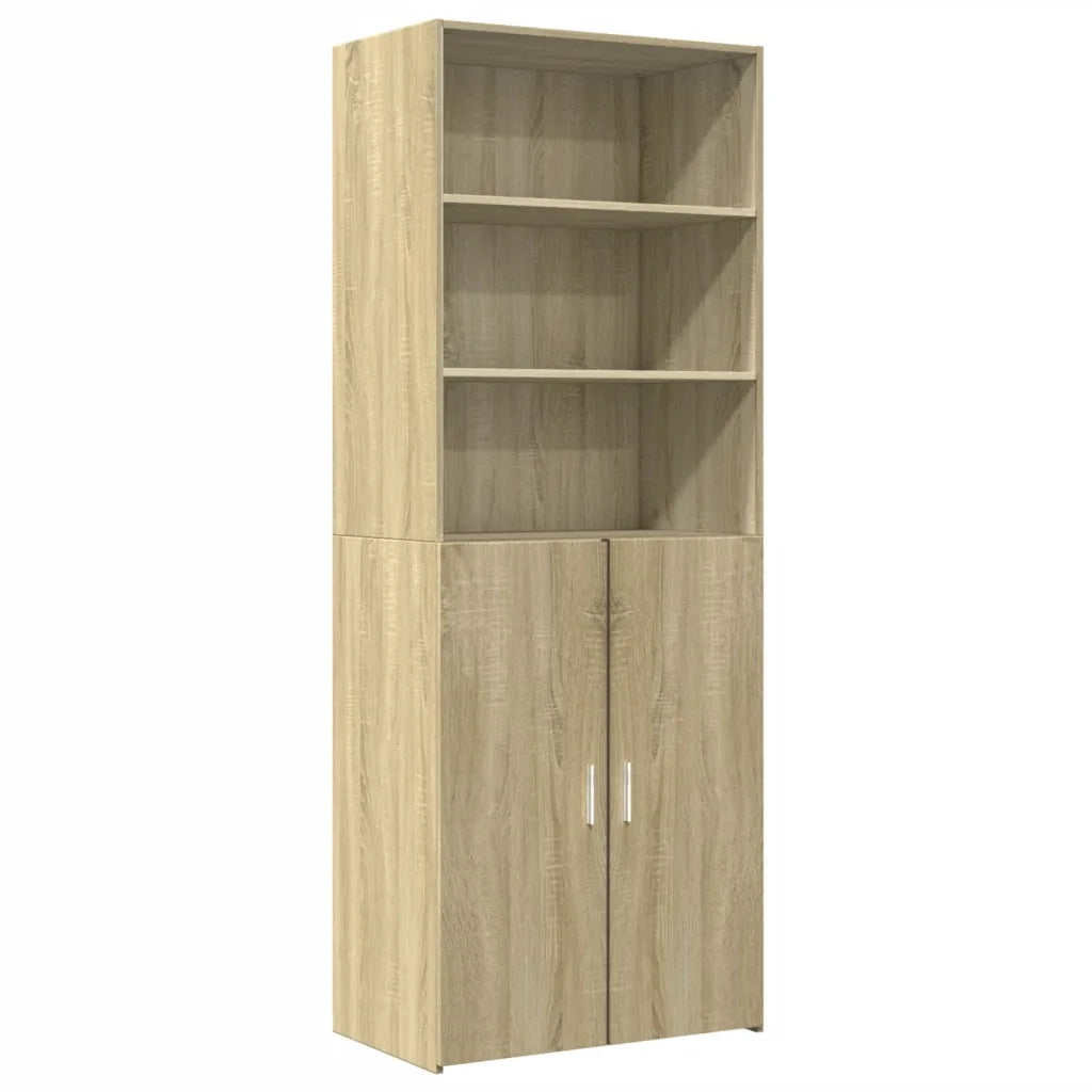Credenza | Madia | Buffet da pranzo | Armadio da pranzo Rovere Sonoma 70x42,5x185 cm in Legno Multistrato