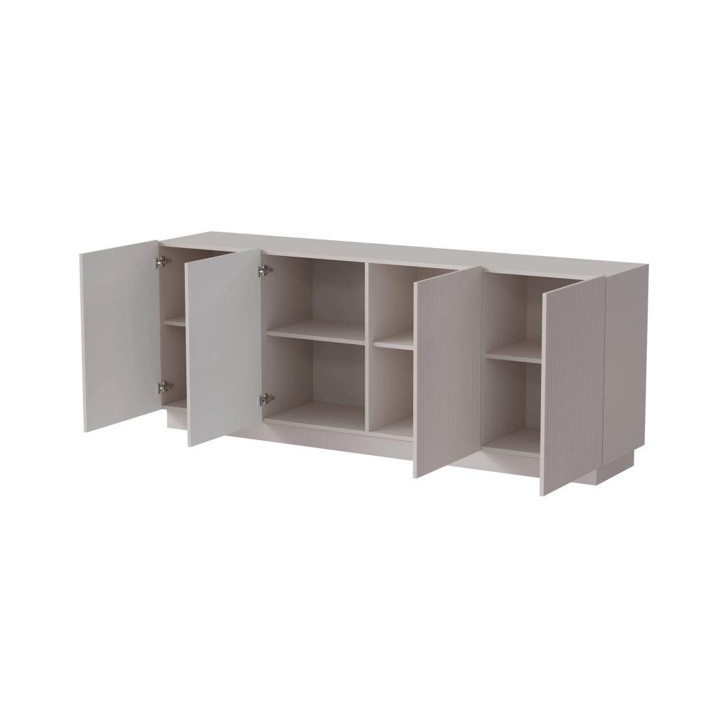 Madia Masainas, Credenza 4 Ripiani, 200x40x78h cm Beige