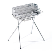 Barbecue a Carbone 60-40/xc inox Ompagrill Griglia 60x36 cm Struttura in Acciaio Inox