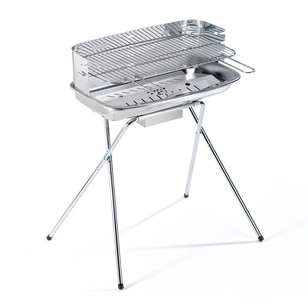 Barbecue a Carbone 60-40/xc inox Ompagrill Griglia 60x36 cm Struttura in Acciaio Inox