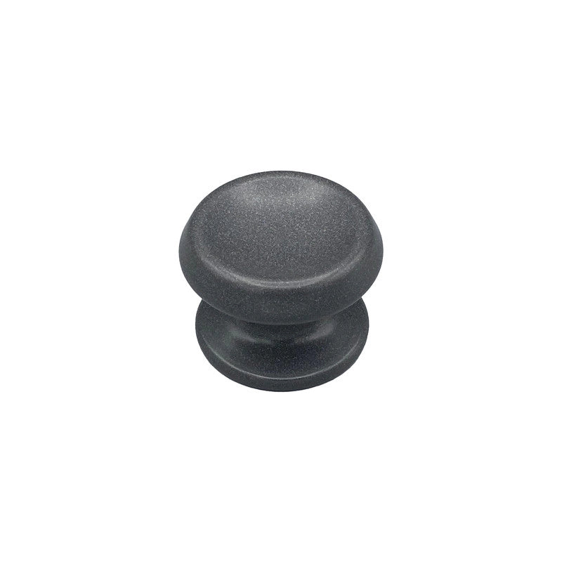 Pomolo fisso per porta SAGUATTI 866/80YAB in alluminio grigio opaco