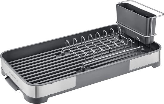 Afdruiprek Compatta in Acciaio Inox per Piccole Cucine - Aria Fredda e Risparmio di Spazio