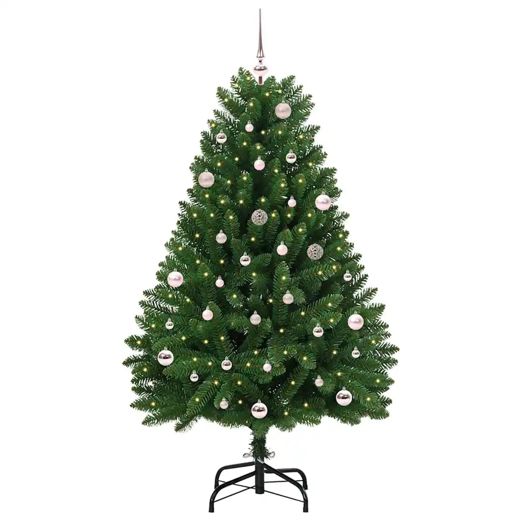 Albero di Natale | Decorazioni natalizie artificiale Verde 150 cm PVC e Metallo