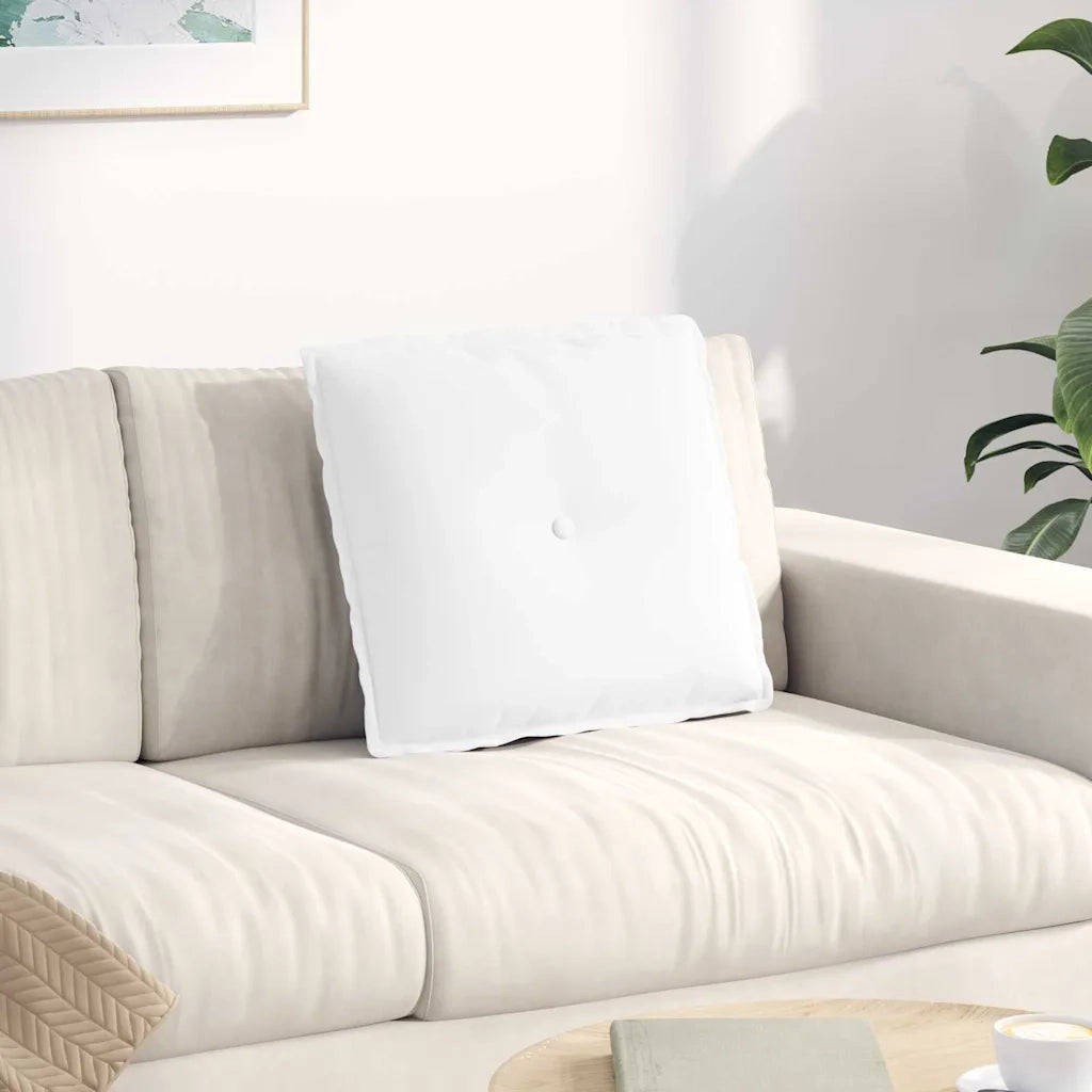 Cuscino per Schiena Bianco 50 x 19 x 45 cm Tessuto