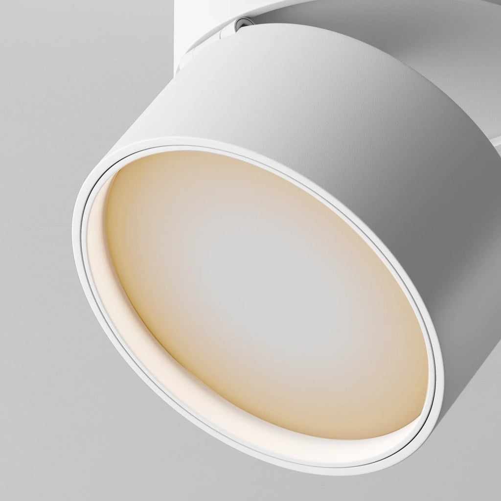 Maytoni Faretto moderno UNITY ONDA 1 luce LED integrato bianco alluminio